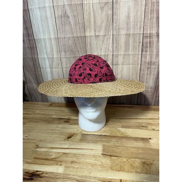 Vintage Minnie Mouse Disney Straw Summer Hat - Picture 1 of 7
